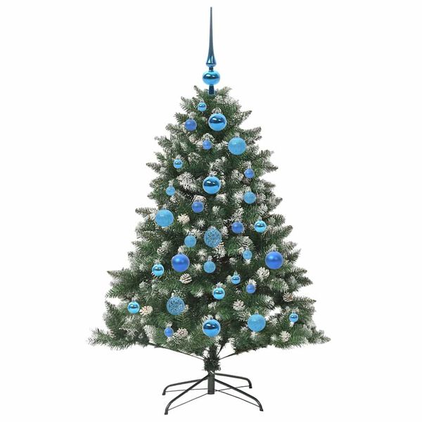 vidaXL &Aacute;rvore de Natal Artificial Verde 120 cm PVC, Pl&aacute;stico e A&ccedil;o