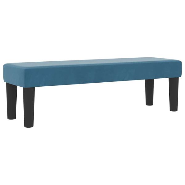 vidaXL Cama Box com colch&atilde;o Azul escuro 200 x 200 cm Veludo