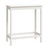 vidaXL Mesa de bar 100x50x110 cm madeira de pinho maci&ccedil;a branco