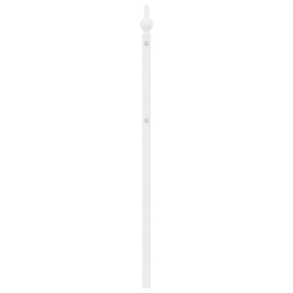 vidaXL Cabeceira de substitui&ccedil;&atilde;o 200 cm metal branco