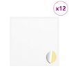 vidaXL Adesivo 12 unid. Branco &Oslash; 20 x 0,5 mm Papel
