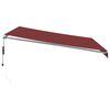 vidaXL Toldo retr&aacute;til autom&aacute;tico com luz LED 400x350 cm bord&ocirc;
