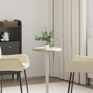 vidaXL Tampo de mesa &Oslash;40x2,5 cm m&aacute;rmore cor creme