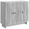 vidaXL Buffet Sonoma Cinzento 89 x 34,5 x 80 cm Derivados de Madeira