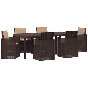vidaXL Conjunto de Jantar para Jardim 7 unid. PP