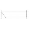 vidaXL Cerca com Postes Prateado 0.4 x 10 m Aço