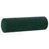 vidaXL Almofadas decorativas 2 pcs &Oslash;15x50 cm veludo verde-escuro