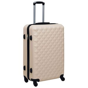 vidaXL Tr&oacute;lei em estojo r&iacute;gido ABS dourado