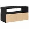 vidaXL Gabinete para TV 2 pcs Carvalho Preto 75 x 35 x 40 cm