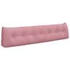 vidaXL Travesseiro para Costas Rosa 200 x 24 x 50 cm Veludo