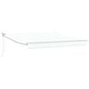 vidaXL Toldo Retr&aacute;til Manual Branco 350 x 250 cm tecido