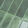 vidaXL Azulejo Retangular 10 pcs Verde Escuro 29 x 23 x 0,08 cm