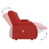 vidaXL Poltrona massagem 4 lug. recl. c/ suporte copo couro art. tinto