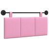 vidaXL Cabeceira suspensa Rosa Tecido