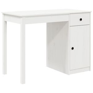 vidaXL Secret&aacute;ria 100x50x75 cm madeira de pinho maci&ccedil;a branco
