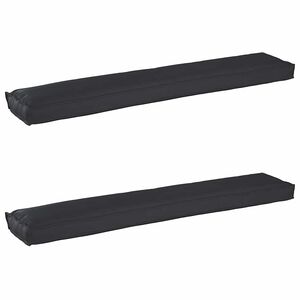 vidaXL Conjunto de Almofadas para Palete 2 unid. Tecido Oxford Preto