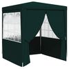 vidaXL Tenda festas profissional c/ paredes laterais 2x2m 90g/m&sup2; verde