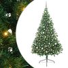 vidaXL &Aacute;rvore de Natal Artificial Pr&eacute;-iluminada Verde 240 cm PVC