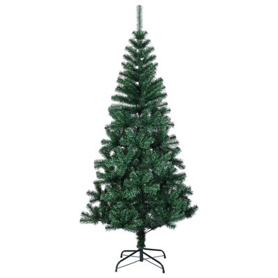 vidaXL Árvore Natal artificial c/ pontas iridescentes 180 cm PVC verde