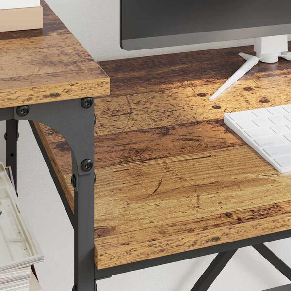 vidaXL Mesa Madeira Antiga 135 x 50 x 90 cm Madeira processada