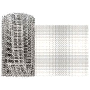 vidaXL Tela de Malha 20 x 200 cm 6 Mesh A&ccedil;o Inoxid&aacute;vel 201 Prateado