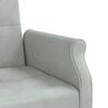 vidaXL Sof&aacute;-cama com almofad&otilde;es veludo cinzento-claro
