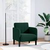 vidaXL Poltrona com apoio de bra&ccedil;os 54 cm veludo verde-escuro