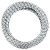 vidaXL Rolo de arame farpado com clipes a&ccedil;o galvanizado 300 m