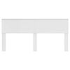 vidaXL Cabeceira Branco Brilhante 200 cm Madeira processada
