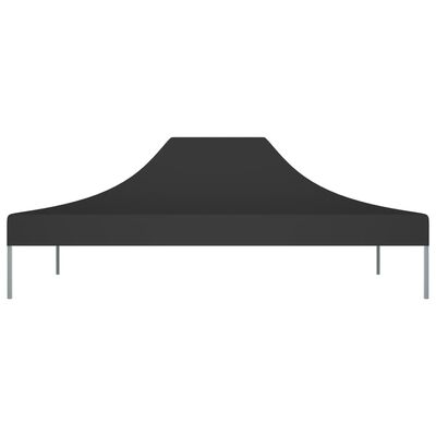 vidaXL Teto para tenda de festas 4x3 m 270 g/m² preto