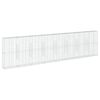 vidaXL Cesto gabi&atilde;o com cobertura 800x50x200 cm ferro galvanizado