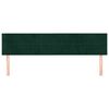vidaXL Cabeceiras verde-escuro 200x5x78/88 cm veludo