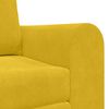 vidaXL Sof&aacute;-Cama 60cm Amarelo Veludo