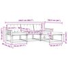 vidaXL Conjunto de Sof&aacute;s para Exterior 4 pcs Natural e Bege