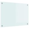 vidaXL Painel de cozinha Leite 70 x 50 cm vidro temperado
