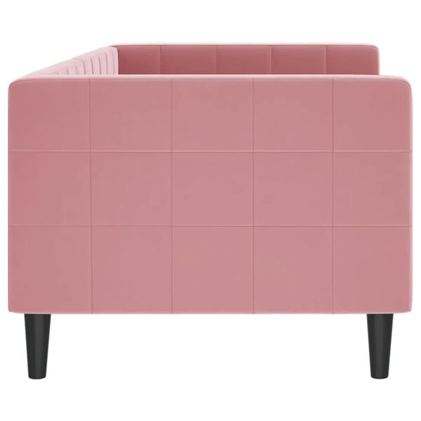 vidaXL Sof&aacute;-cama 80x200 cm veludo rosa