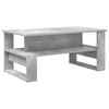 vidaXL Mesa de centro Cinzento 90 x 50 x 40 cm Derivados de Madeira