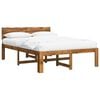 vidaXL Estrutura de Cama de Casal com Cabeceira ROSTOCK Natural