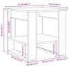 vidaXL Mesa de centro Carvalho Defumado 51 x 50 x 50 cm