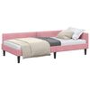 vidaXL Estrutura de Cama de Canto Rosa 80 cm x 200 cm Veludo