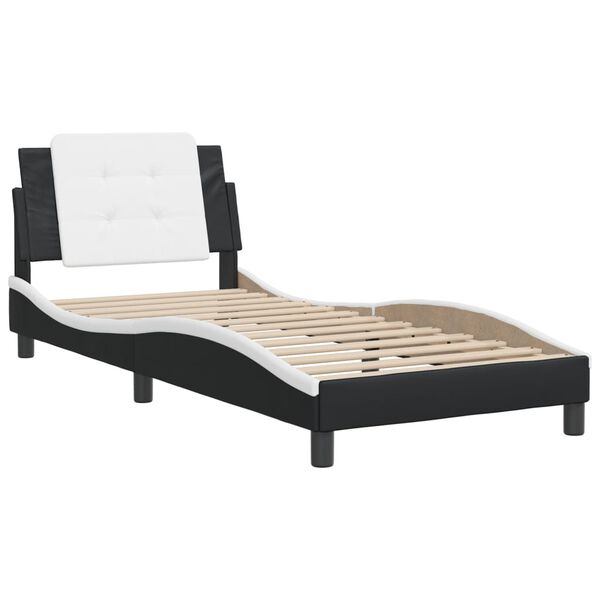 vidaXL Estrutura de cama sem colchão Zadar couro artificial 90x190cm