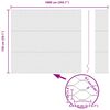 vidaXL Poste de Cerca Cinzeto 10 x 1,5 m (malha de 36 mm) A&ccedil;o e PVC