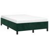 vidaXL Estrutura de cama sem colch&atilde;o verde escuro 120x190 cm Veludo