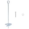 vidaXL &Acirc;ncora para Terra 10 pcs Prateado &Oslash;10 x 40 cm Metal Galvanizado