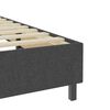 vidaXL Cama boxspring 90x200 cm tecido cinzento-escuro