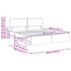 vidaXL Estrutura da Cama com gaveta Cinza Sonoma 200 x 200 cm