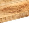 vidaXL Mesas de apoio encastrar 3 pcs madeira mangueira áspera maciça