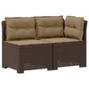 vidaXL Sof&aacute; de Jardim 2 Lugares com Almofadas Look Rattan 2 lugar PP