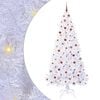 vidaXL &Aacute;rvore de Natal Artificial com 300 LEDs Branco 240 cm PVC e A&ccedil;o