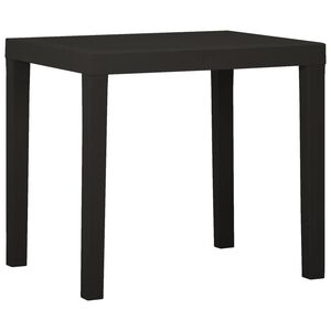 vidaXL Mesa de jardim 79x65x72 cm pl&aacute;stico antracite